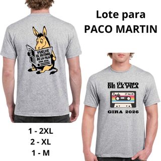 Lote 4 camisetas PACO MARIN