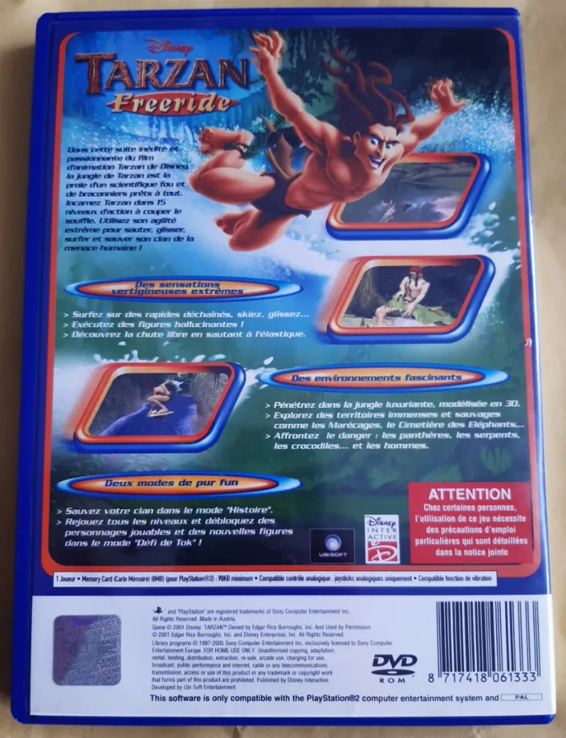 Disney Tarzan Freeride PS2 PlayStation 2 afbeelding 3