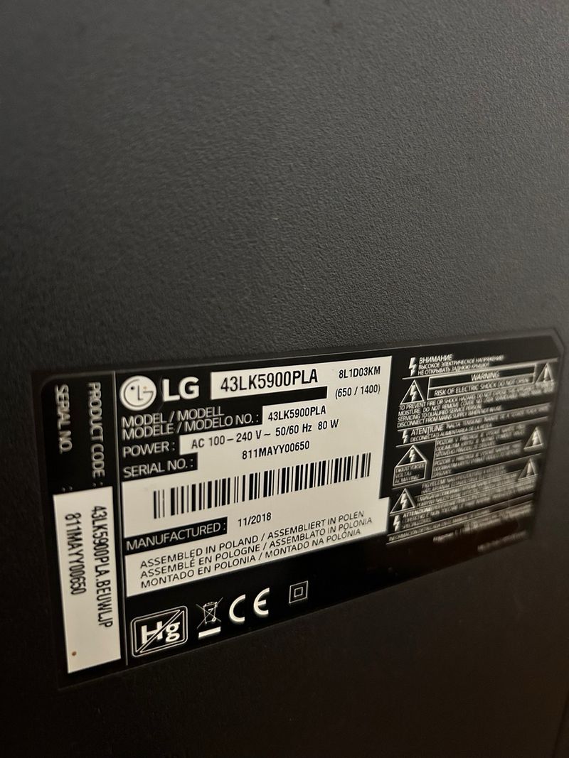 LG Smart TV 43” afbeelding 3