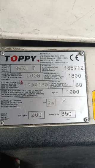 Volteadora de Palets Toppy Precio negociable