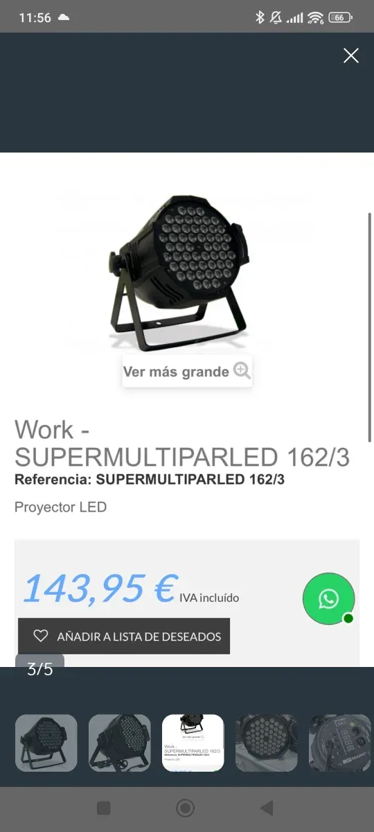 Foco LED Supermultiparled Mark 162/3 afbeelding 3