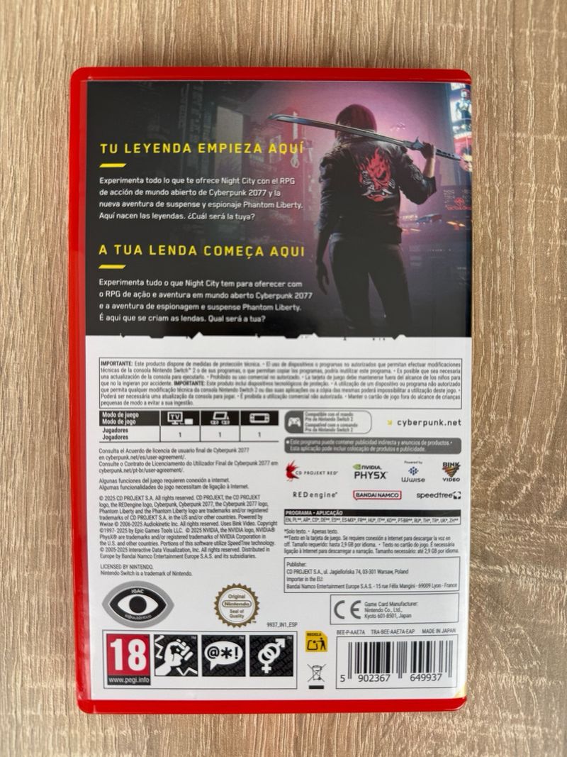 Cyberpunk 2077 Ultimate Edition Switch 2 afbeelding 2