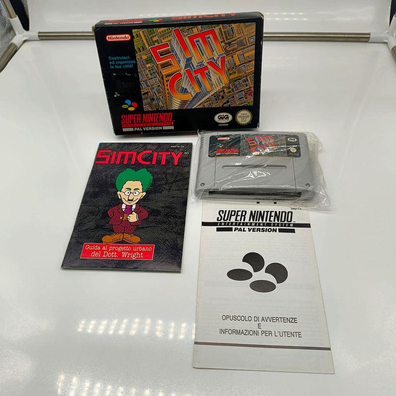 Sim City - Super Nintendo Snes - Gig Pal Ita afbeelding 3
