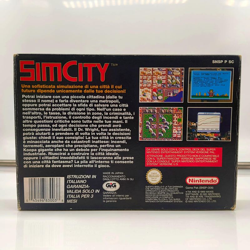 Sim City - Super Nintendo Snes - Gig Pal Ita afbeelding 10