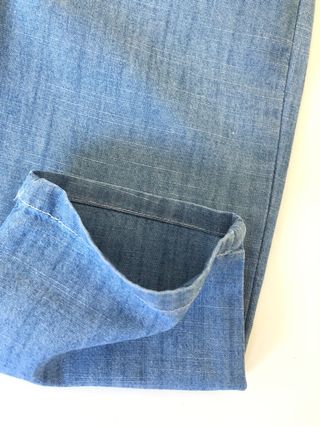 Pantalón denim baggy fluido vaquero bebé