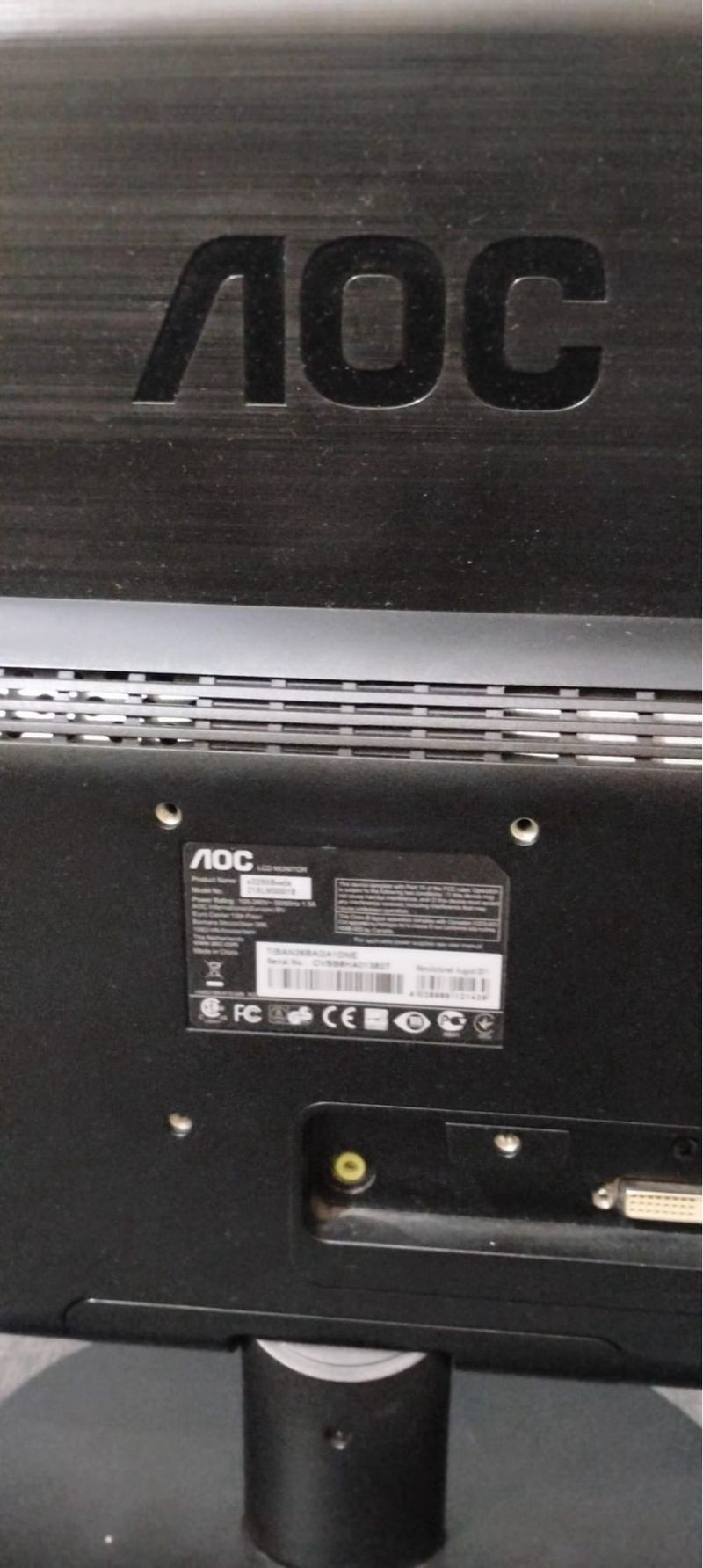 Monitor Ordenador Negro afbeelding 2