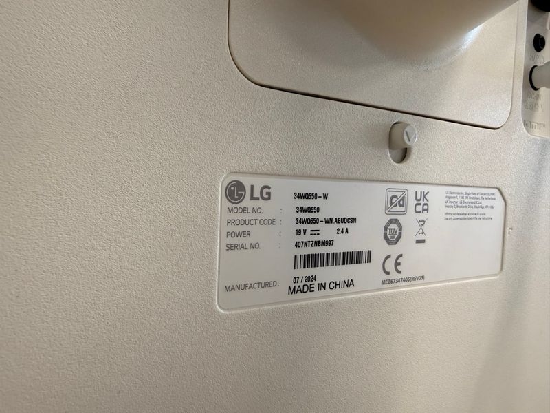 Monitor LG 34” Negro afbeelding 4