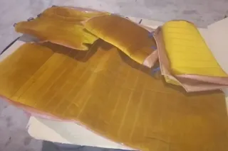 Fundas Asientos Seat Clásico Terciopelo Mostaza