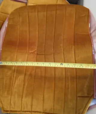 Fundas Asientos Seat Clásico Terciopelo Mostaza