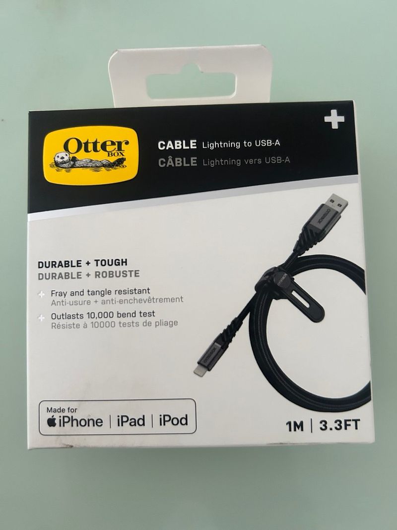 Cable OtterBox USB-A a Lightning 1M Negro afbeelding 3