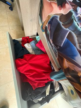 Litera Dos Camas Azul blanco y marron