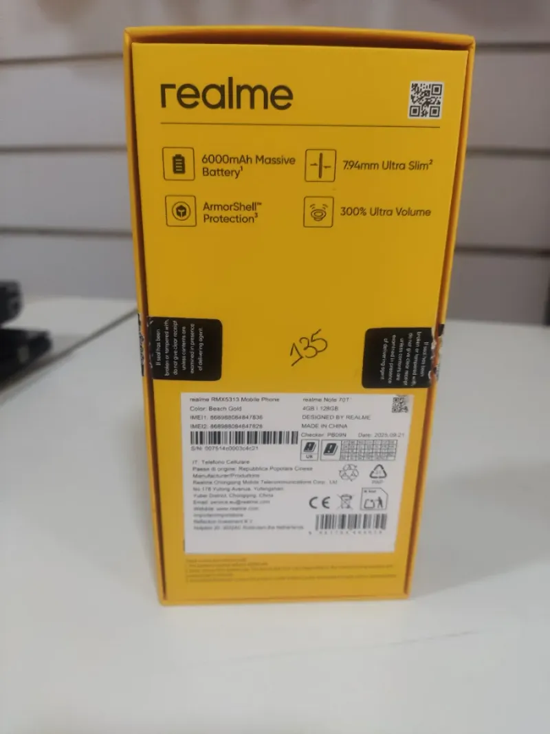 Móvil Realme Note 70T afbeelding 2