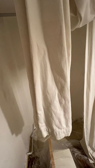 Cortinas de tela algodón beige