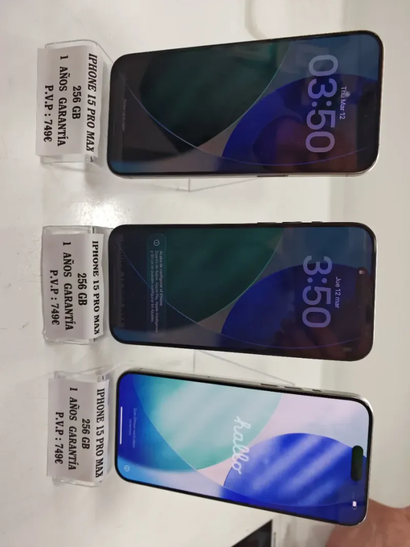 iPhone 15 Pro Max 256GB Gris/Plateado afbeelding 4