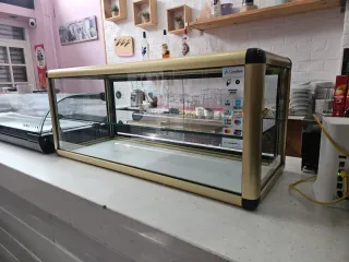 Vitrina expositora de cristal