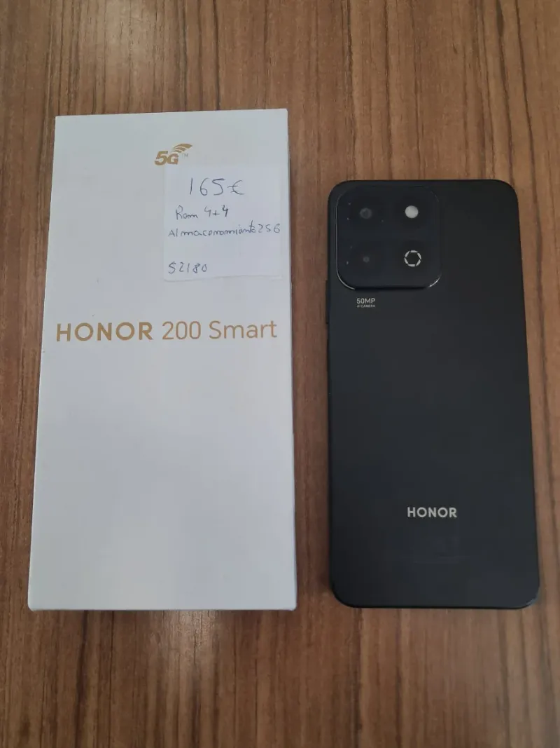 HONOR 200 Smart 5G - 256GB / 8GB RAM - Negro