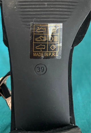 Sandalias de tacón negras