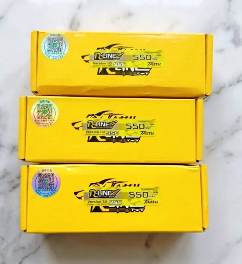 3 Baterías Lipo Tattu R-Line 550mAh 95C