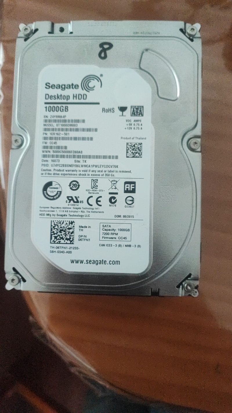 Disco Duro HDD Seagate 1TB afbeelding 3