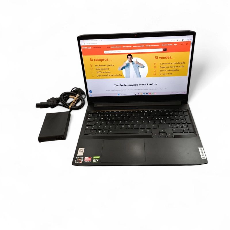 PORTATIL LENOVO IDEAPAD 15ACH6 RYZEN 5 5600H RTX 3050 16GB RAM 512 GB SSD CON CARGADOR