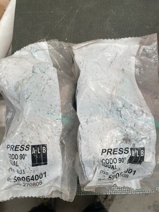 Press Codo 90 y Racor Macho