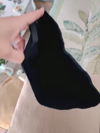 Bolsa de tela Chanel negra