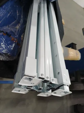 Carpa plegable exterior Toolport 3x3m Azul y Blanc