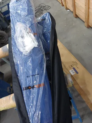 Carpa plegable exterior Toolport 3x3m Azul y Blanc