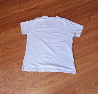 Camiseta rosa palo mujer cuello pico