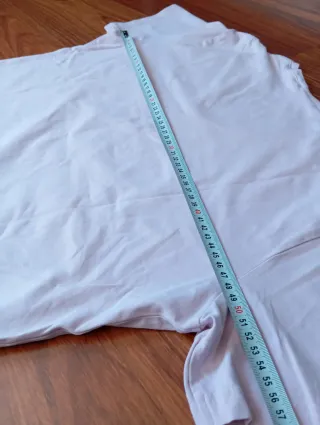 Camiseta rosa palo mujer cuello pico