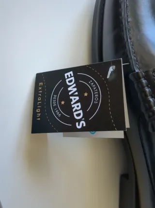 Mocasines Edward Piel Negra Talla 42