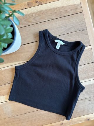 Top H&M Negro Talla XS