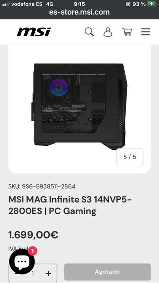 MSI MAG Infinite S3 PC Gaming