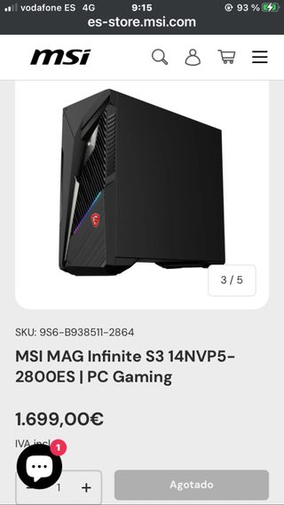 MSI MAG Infinite S3 PC Gaming