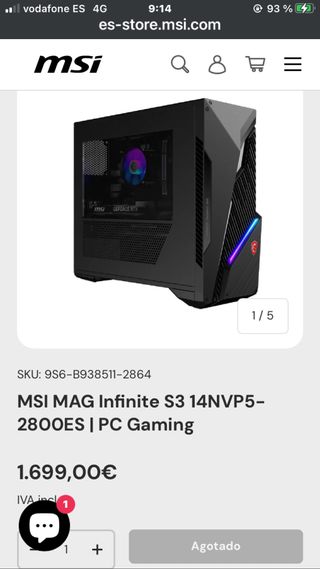 MSI MAG Infinite S3 PC Gaming