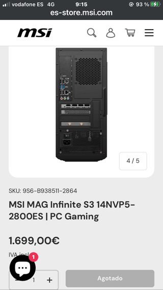 MSI MAG Infinite S3 PC Gaming