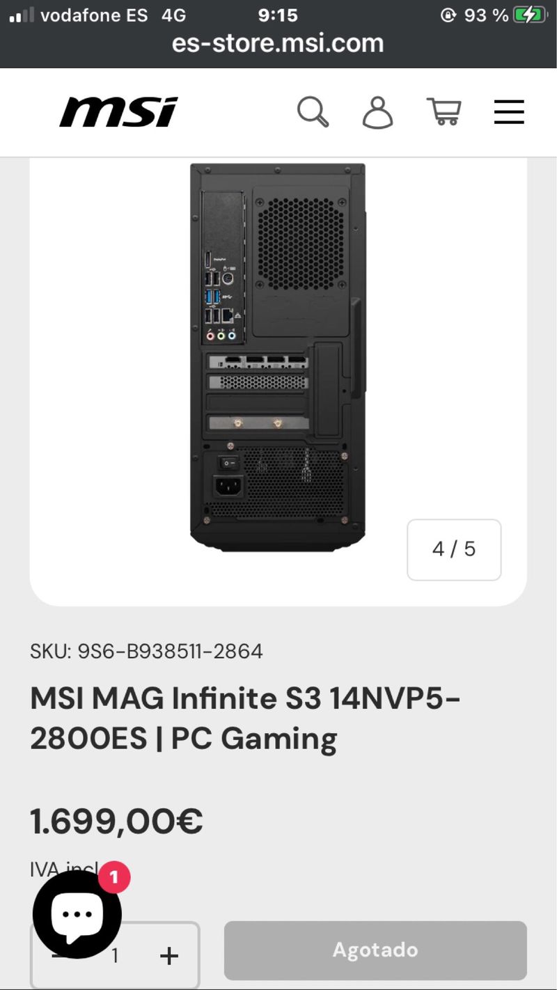 MSI MAG Infinite S3 PC Gaming afbeelding 2
