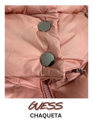 Chaqueta Guess Puffer Rosa Elegante