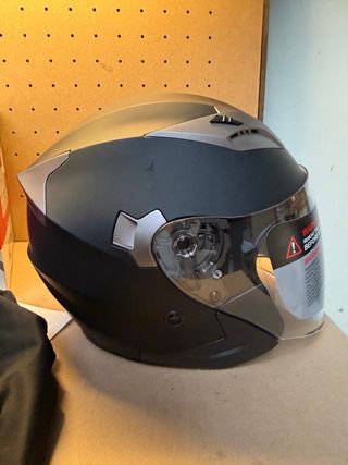 Casco Jet Yema Negro Talla M