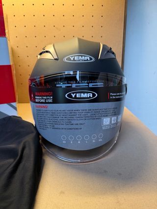 Casco Jet Yema Negro Talla M