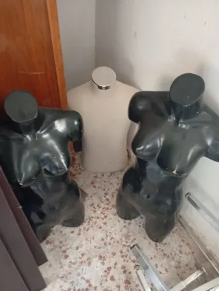 Lote maniquíes torso mujer y hombre