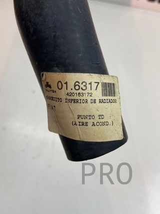 Fiat punto TD manguito agua ref: 016317