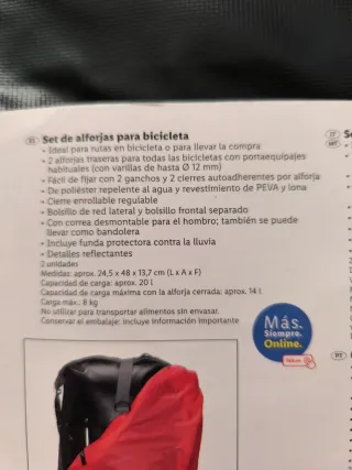 Set Alforjas Bicicleta MTB bici nuevas