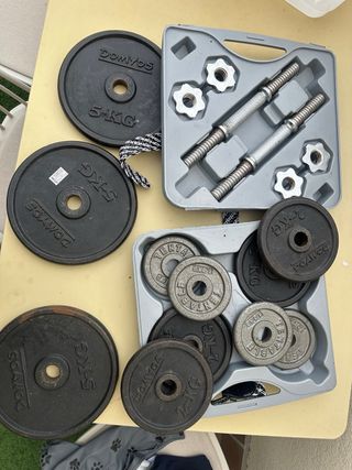 Kit Mancuernas y Discos de Pesas