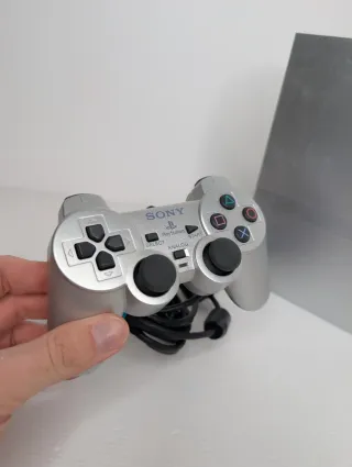 PlayStation 2 PS2 Slim Argento + Controller