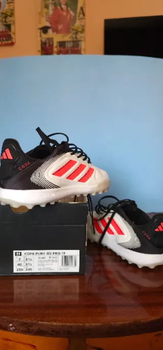 Botas Fútbol Adidas Copa Pure III Pro TF talla 7