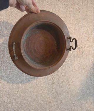 Braciere in rame con manici