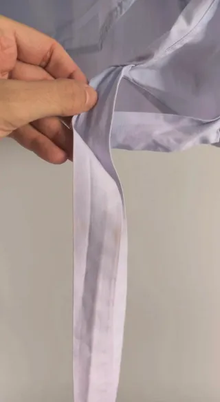 Camisa lila pastel Mango Talla L