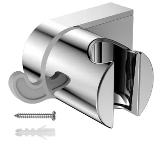 Soporte Alcachofa Ducha Metal Plateado