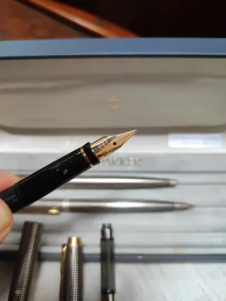 Parker tris penne argento vintage